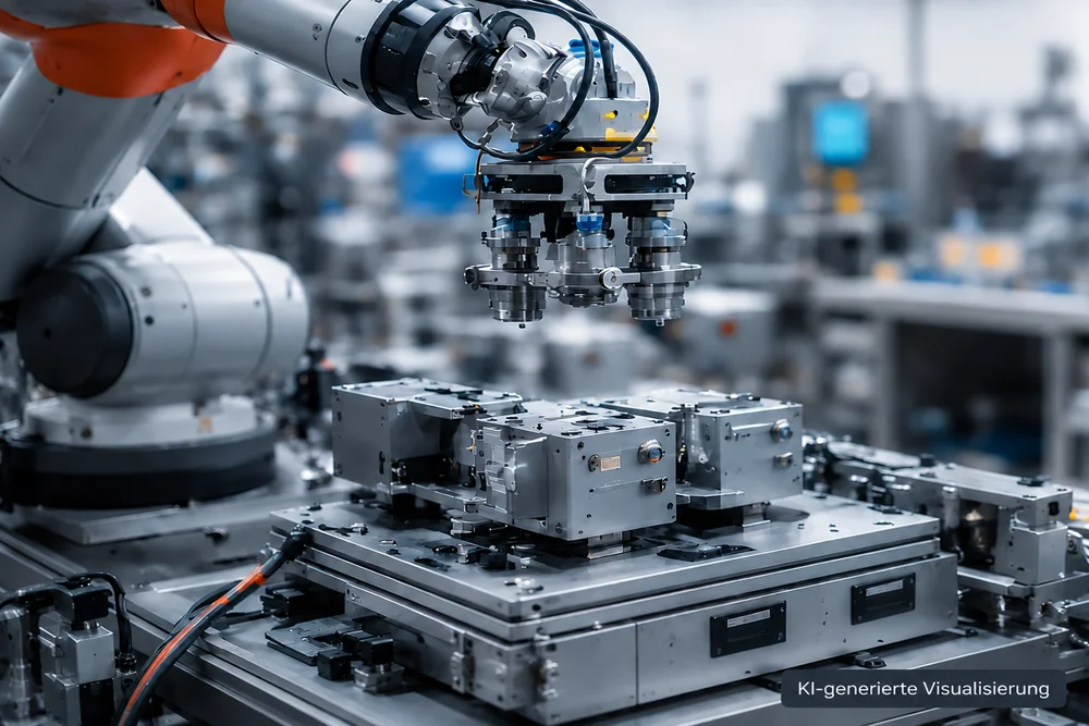 KI-generiertes Bild: Sondermaschinenbau Automatisierung und Robotik mit RoWiA aus Niedersachsen
