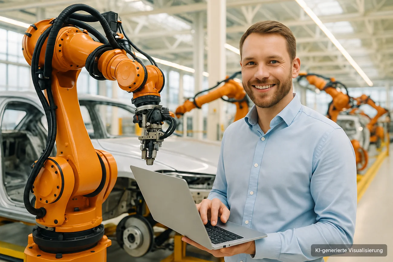 Programmation robotique dans la production automobile